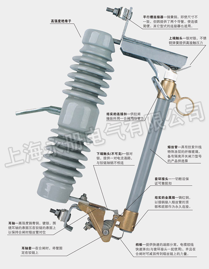 跌落式熔断器的结构说明