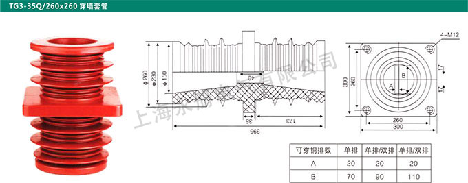 TG3-35Q/260x260穿墙套管