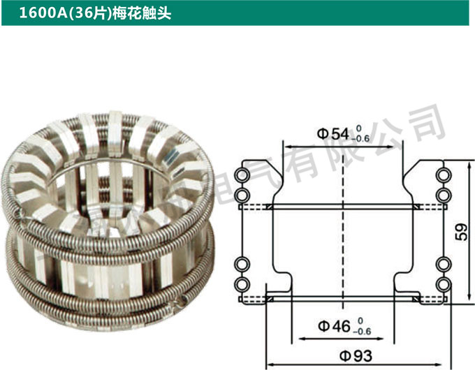 1600A(36片)梅花触头